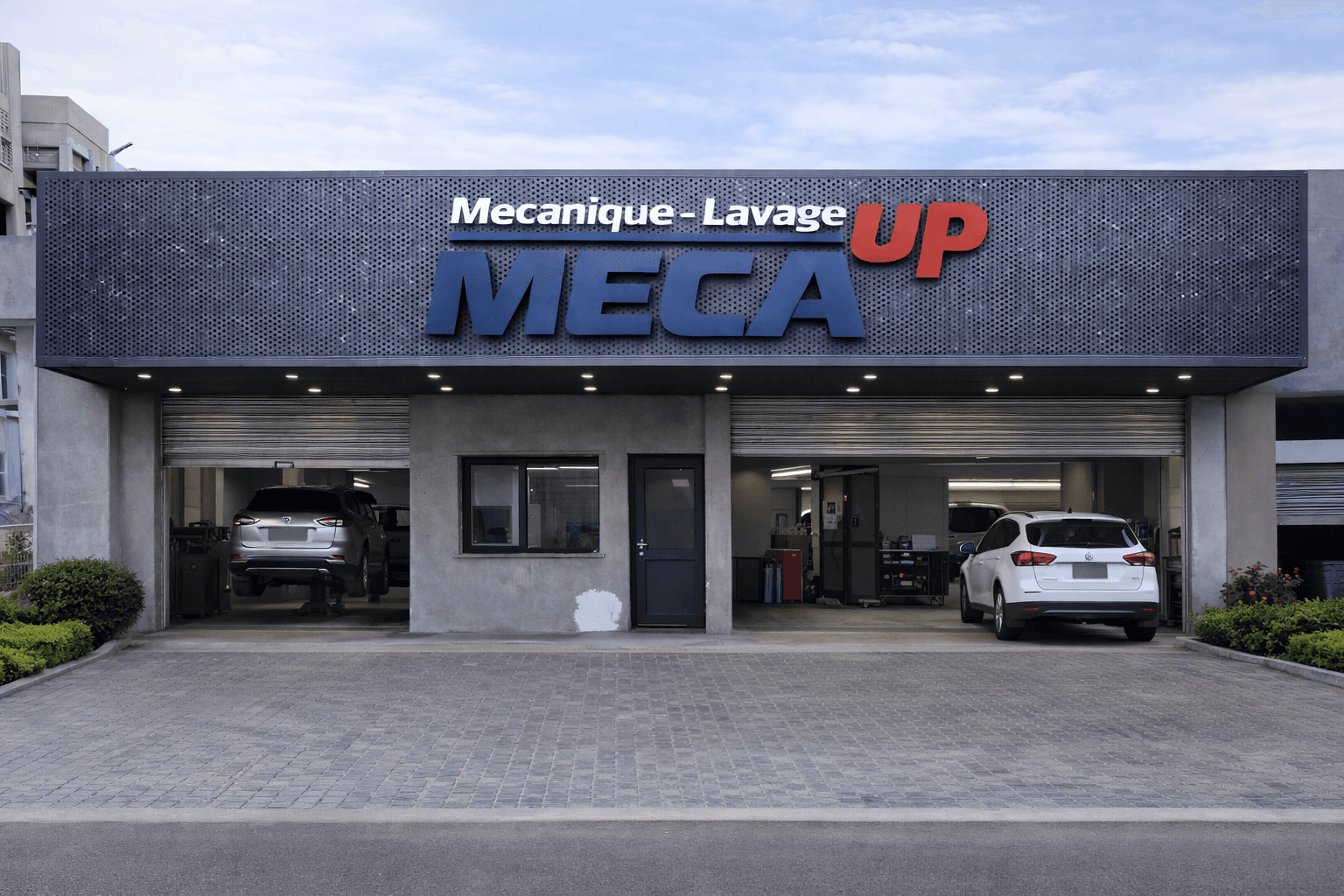 Facade de l'atelier MecaUp Station